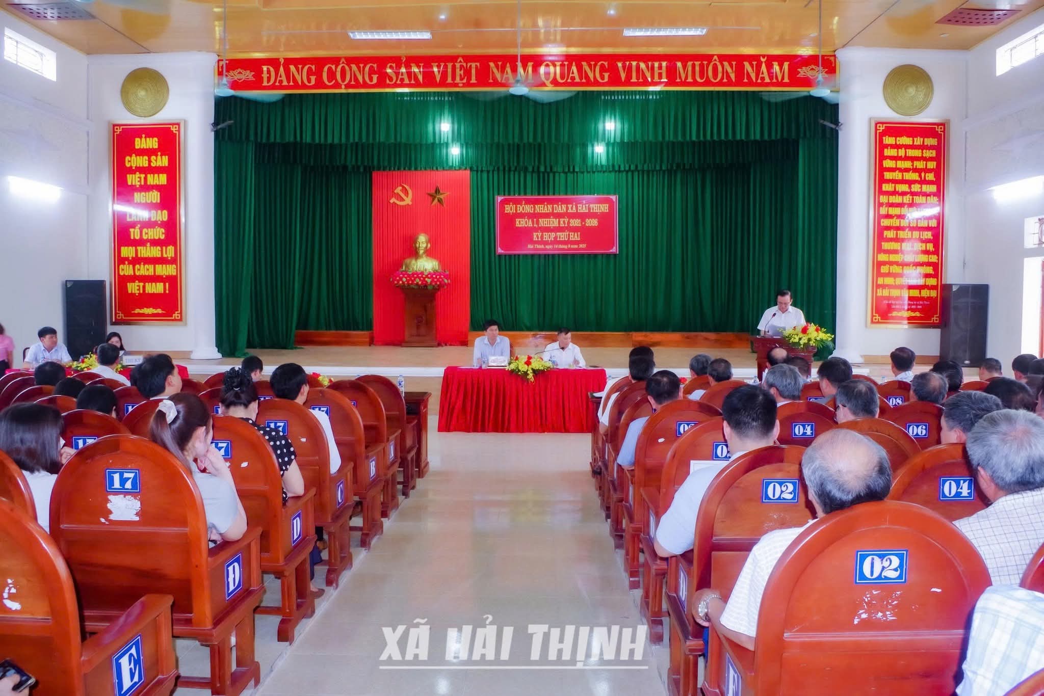 Hội đồng nhân dân xã Hải Thịnh, tỉnh Ninh Bình khóa I nhiệm kỳ 2021-2026 tổ chức kỳ họp thứ 2