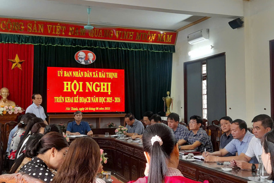 UBND xã Hải Thịnh tổ chức hội nghị triển khai kế hoạch năm học 2025-2026